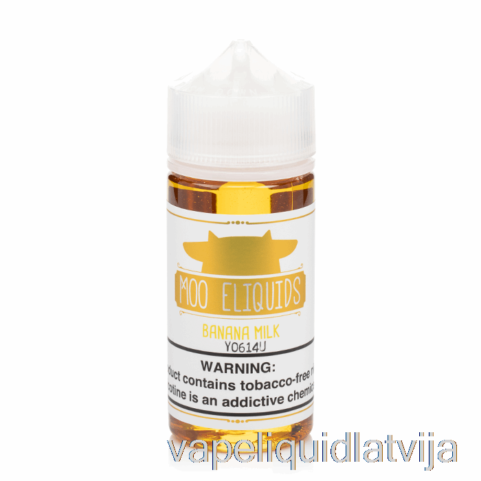 Banānu Piens - Moo E-liquids - 100ml 0mg Vape šķidrums